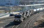 NS 1848 leads NS train 65W past Raleigh Union Station